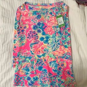 Lilly Pulitzer Pink and Blue Floral Long Sleeve Top